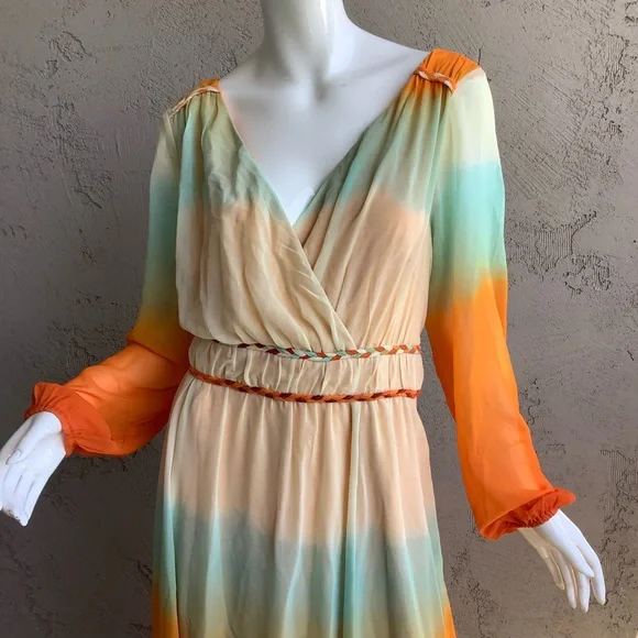 Elegant Multicolor Maxi Dress - Picture 3 of 10